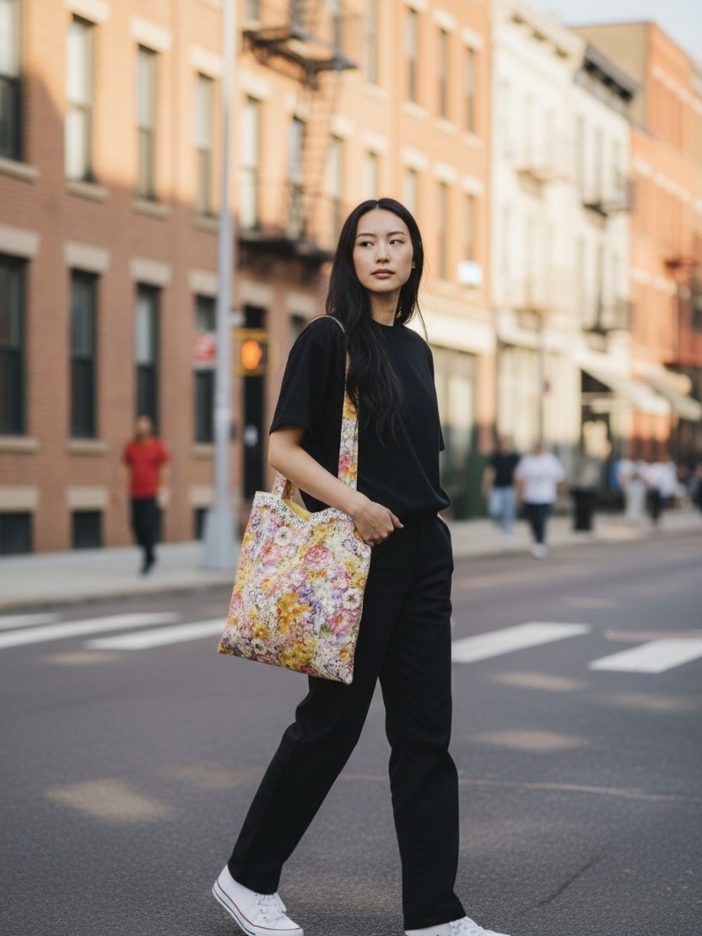 Summer Floral Tote Bag
